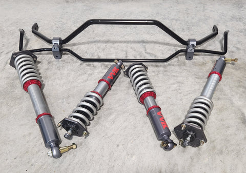 Mercedes SL500 R230 Coilover Conversion Kit with Adjustable Sway Bars and Power Steering