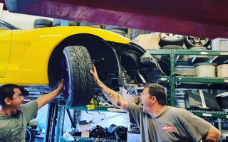 C5 Corvette drifting with SLRspeed angle kit installed