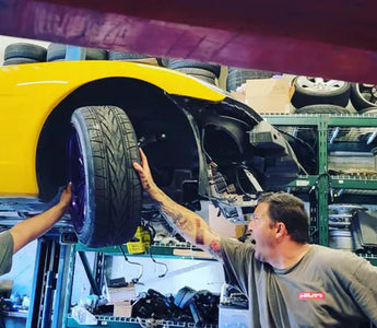 C5 Corvette drifting with SLRspeed angle kit installed