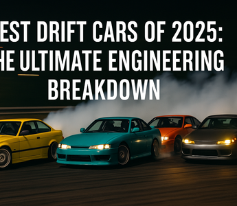 lineup of best 2025 drift cars on racetrack