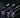 A full SN95 coilover kit in purple and black sitting on a black reflective table