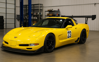 race C5 Corvette with upgraded suspension