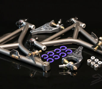 SLRspeed Angle Kits for 350Z, E46, and E36: Over 74 Degrees of Steering Angle with Ultimate Adjustability