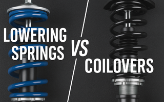 coilovers vs lowering springs side by side