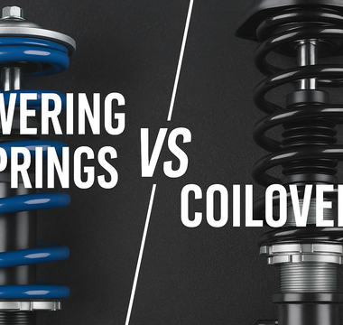 coilovers vs lowering springs side by side