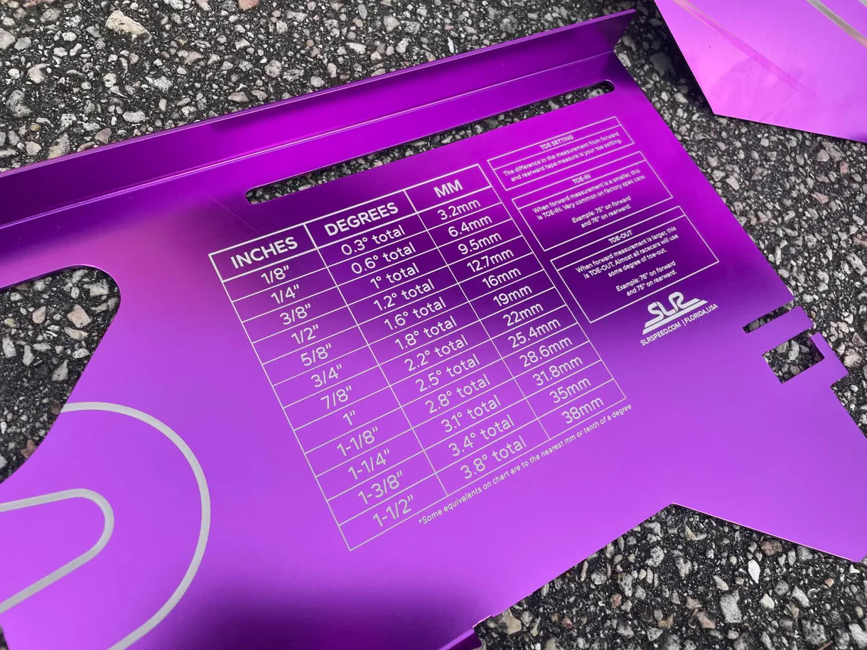 Toe Rocker Plate SLRspeed Toe Plates: Precision Made Easy with Built-In Measurement Con