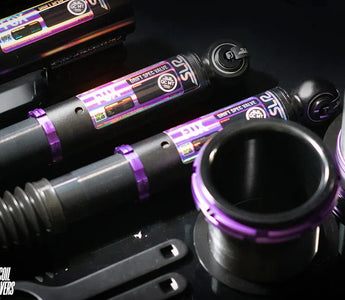A close up photo showing what is coilover on a table