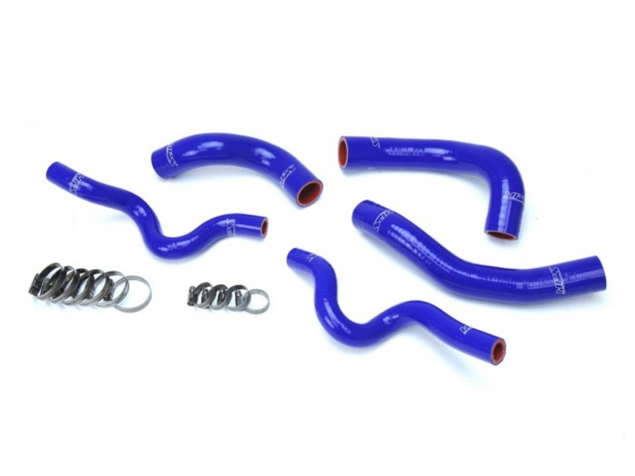 HPS Performance HPS Reinforced Blue Silicone Radiator Hose Kit Coolant ...