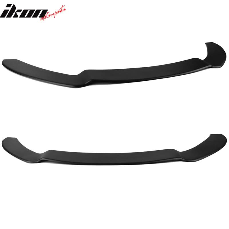 Custom Angle Rods 2013-2014 Ford Focus Matte Black Front Lip Splitter PP & Blue Rods ...