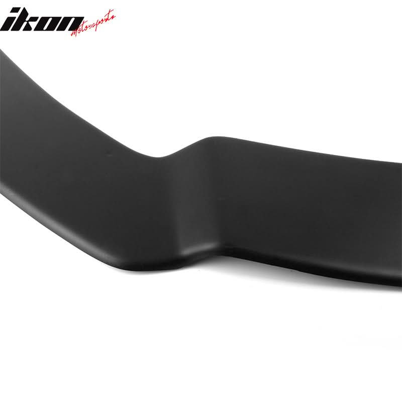 Custom Angle Rods 2013-2014 Ford Focus Matte Black Front Lip Splitter PP & Blue Rods ...