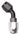 #10 45 Deg Hose End Black - 610115