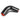 Silicone Hose 3-Ply 1.00" to 1.25" Reducer 90 Degree Black/Red